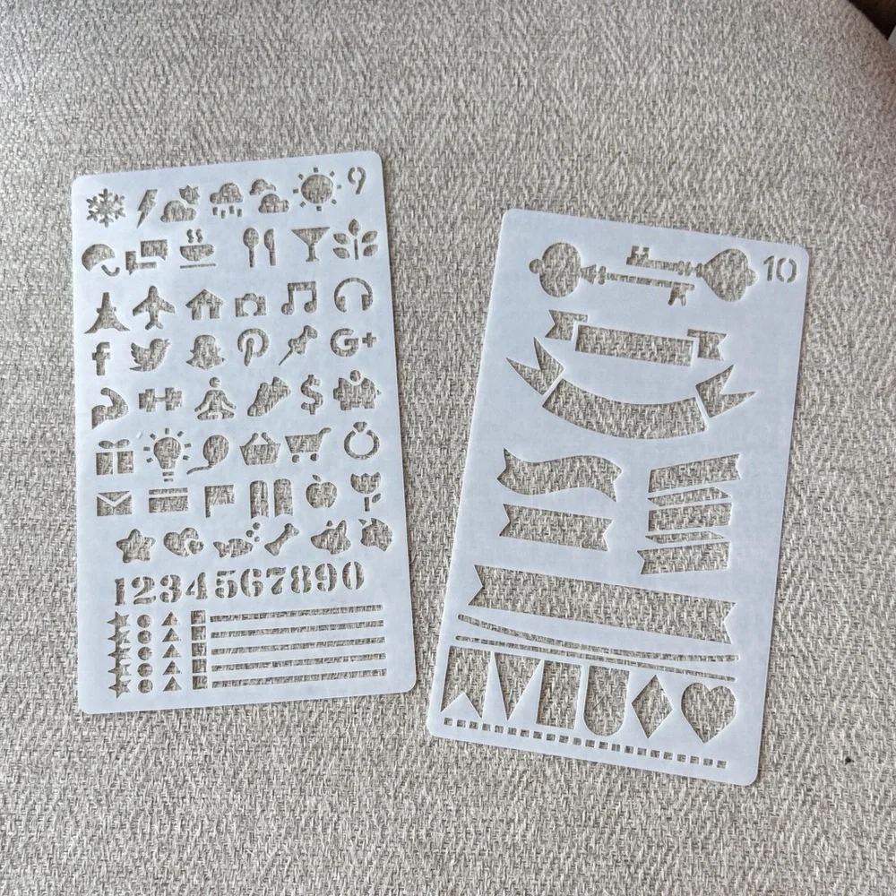 Starter Notebook and Planner Set with Stickers and Stencils